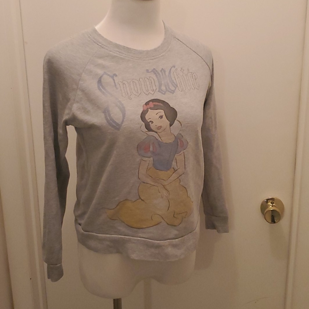 Distressed Snow White sweatshirt